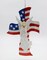 Ceramic Angel with American Flag Cross Wall Decor, Patriot Gift, Religious Gift, Gift for Her, Gift for Mom
